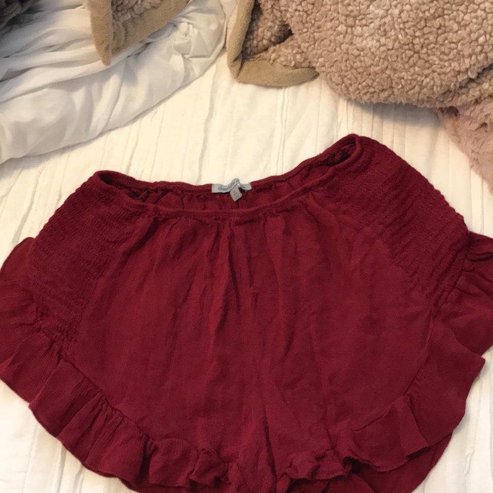 Red shorts